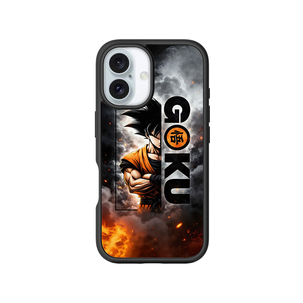 Goku Power Mode Anime 3D Skin with Shockguard Armour Magsafe Case for Apple iPhone 16