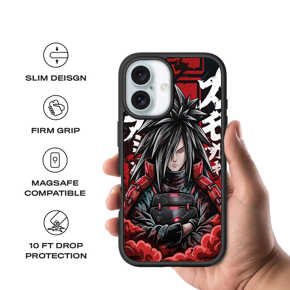 Madara Uchiha Anime 3D Skin with Shockguard Armour Magsafe Case for Apple iPhone 16