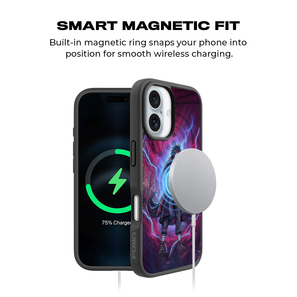 Madara Eternal Shinobi Anime 3D Skin with Shockguard Armour Magsafe Case for Apple iPhone 16 Plus