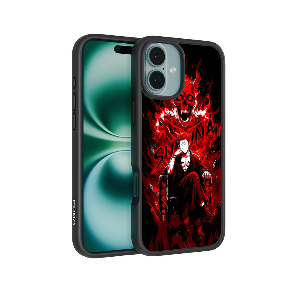 Sukuna Inferno Throne 3D Skin with Shockguard Armour Magsafe Case for Apple iPhone 16