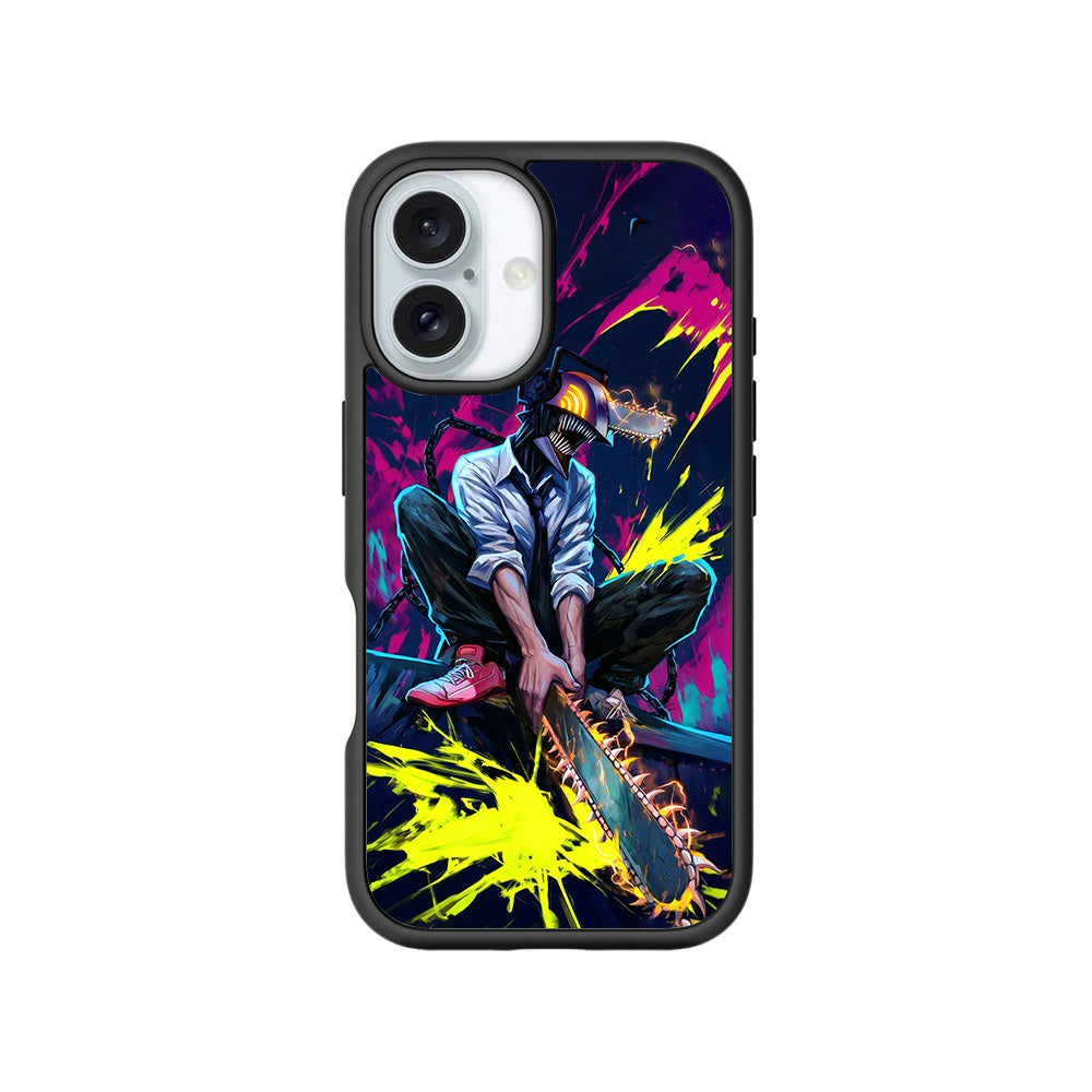 Chainsaw Man Denji 3D Skin with Shockguard Armour Magsafe Case for Apple iPhone 16