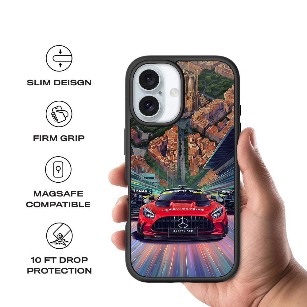 2023 Spanish Grand Prix 3D Skin with Shockguard Armour Magsafe Case for Apple iPhone 16