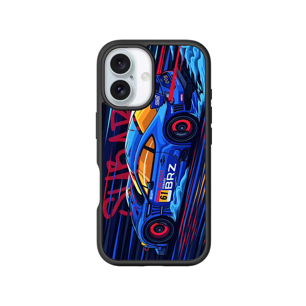 Subaru BRZ 3D Skin with Shockguard Armour Magsafe Case for Apple iPhone 16