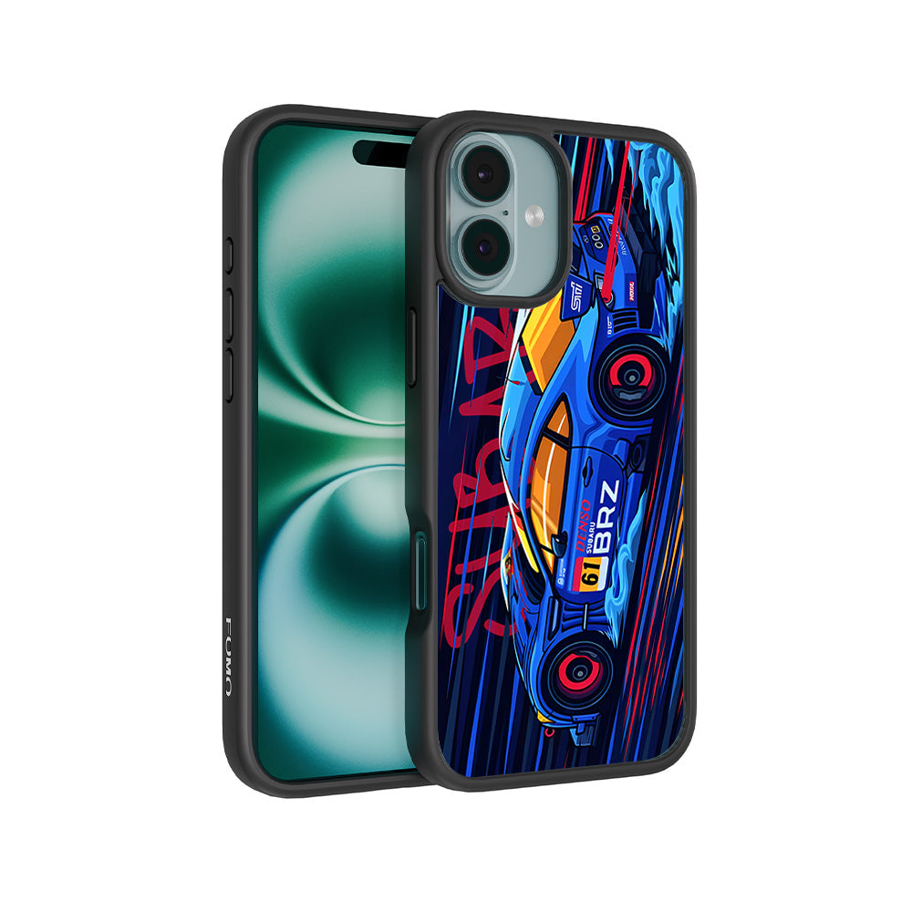 Subaru BRZ 3D Skin with Shockguard Armour Magsafe Case for Apple iPhone 16