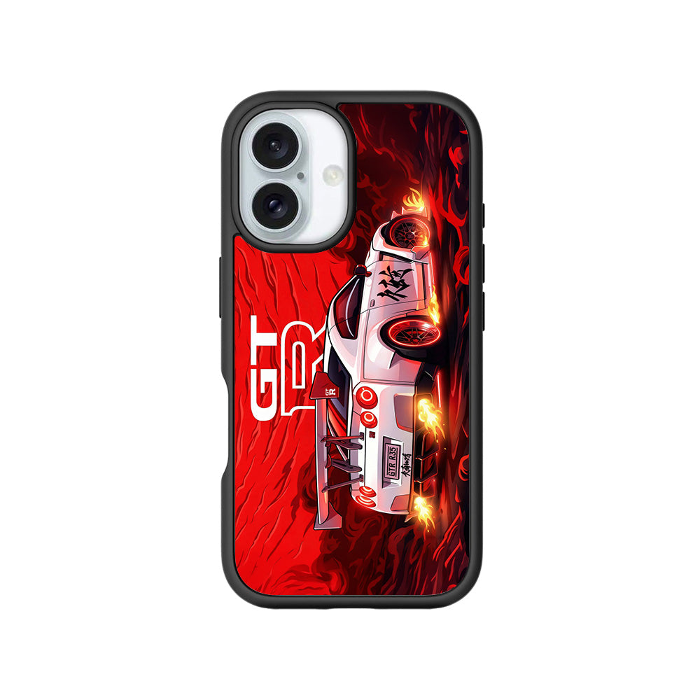 Nissan GTR Racing Edition 3D Skin with Shockguard Armour Magsafe Case for Apple iPhone 16