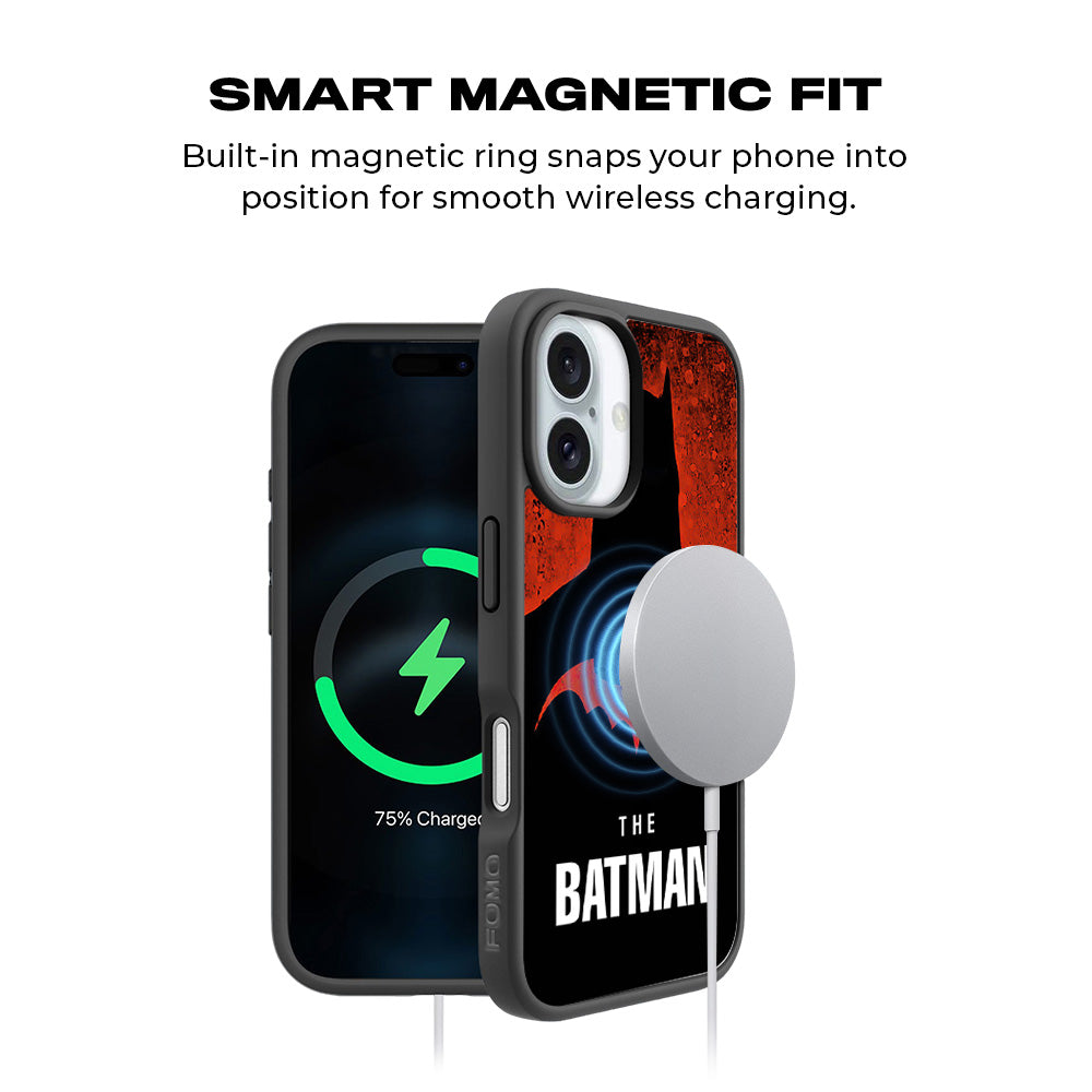 The Batman Comic 3D Skin with Shockguard Armour Magsafe Case for Apple iPhone 16 Plus