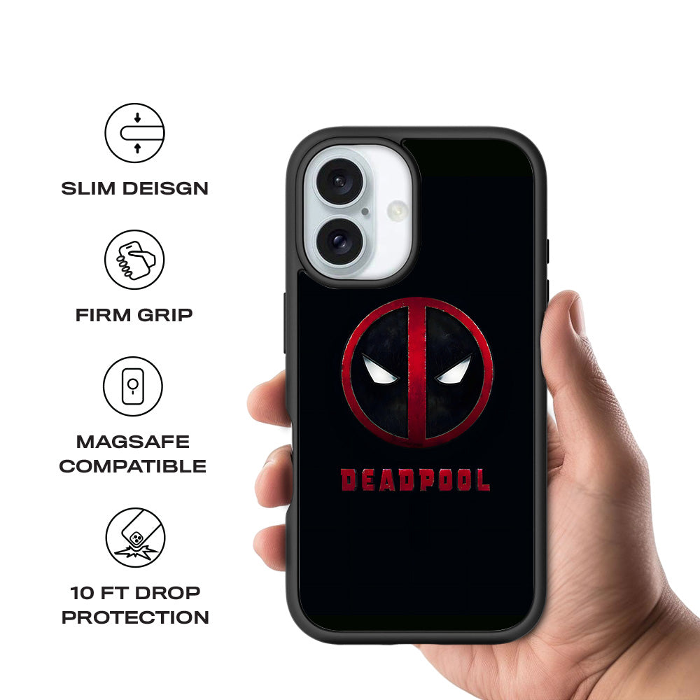 Deadpool Comic 3D Skin with Shockguard Armour Magsafe Case for Apple iPhone 16