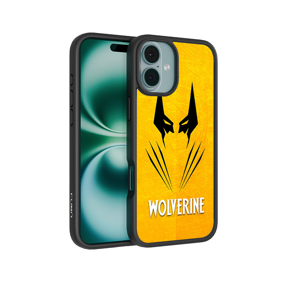 Wolverine with Yellow Background 3D Skin with Shockguard Armour Magsafe Case for Apple iPhone 16