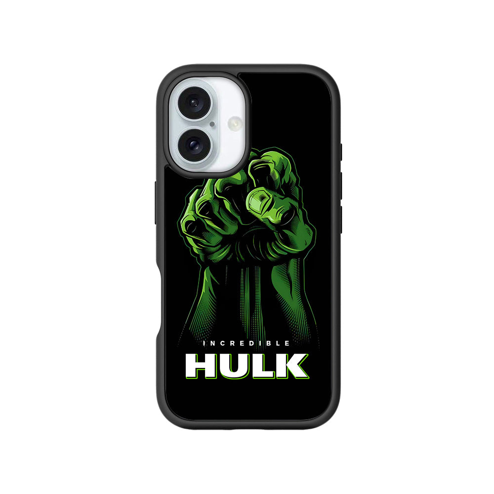 Incredible Hulk Fist Comic 3D Skin with Shockguard Armour Magsafe Case for Apple iPhone 16 Plus