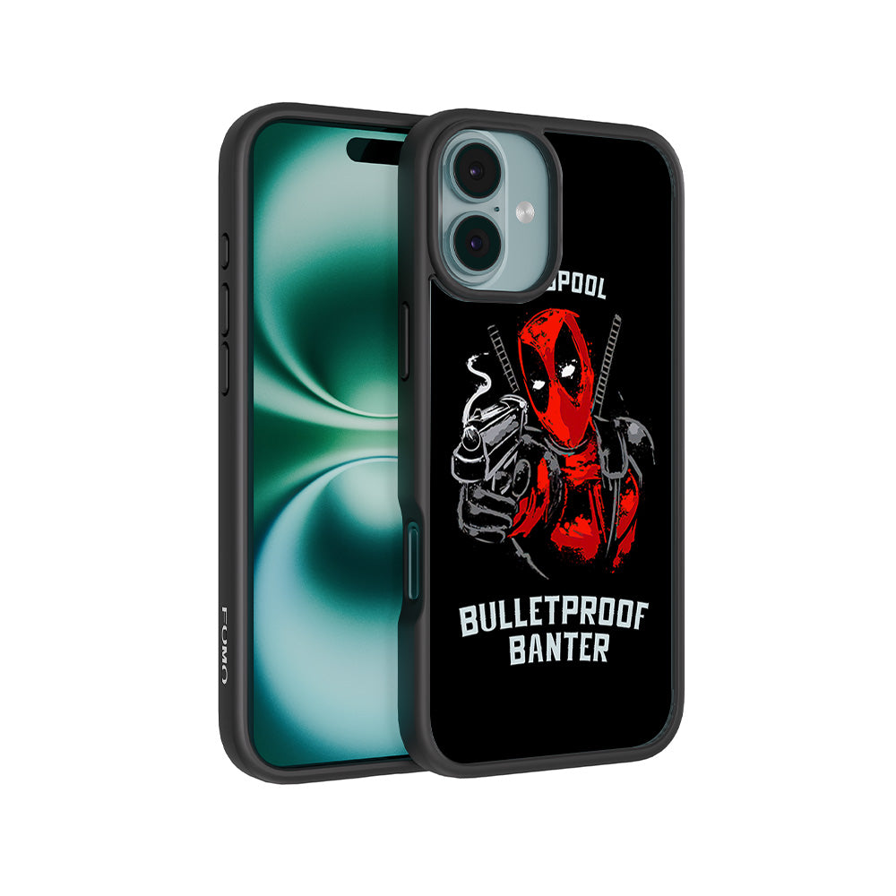 Deadpool - Bulletand 15 Plusof Banter Comics 3D Skin with Shockguard Armour Magsafe Case for Apple iPhone 16 Plus
