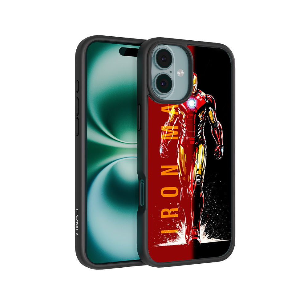 Iron Man Retro Beat Comics 3D Skin with Shockguard Armour Magsafe Case for Apple iPhone 16