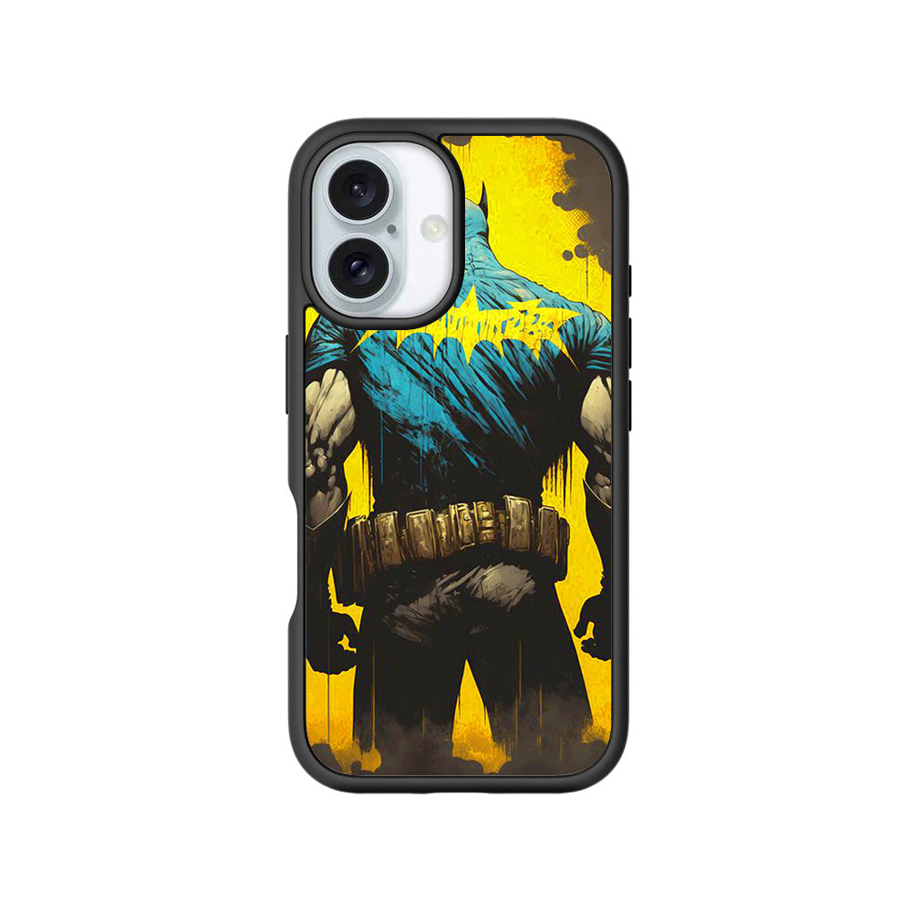 Batman Painted in Shadows Comics 3D Skin with Shockguard Armour Magsafe Case for Apple iPhone 16