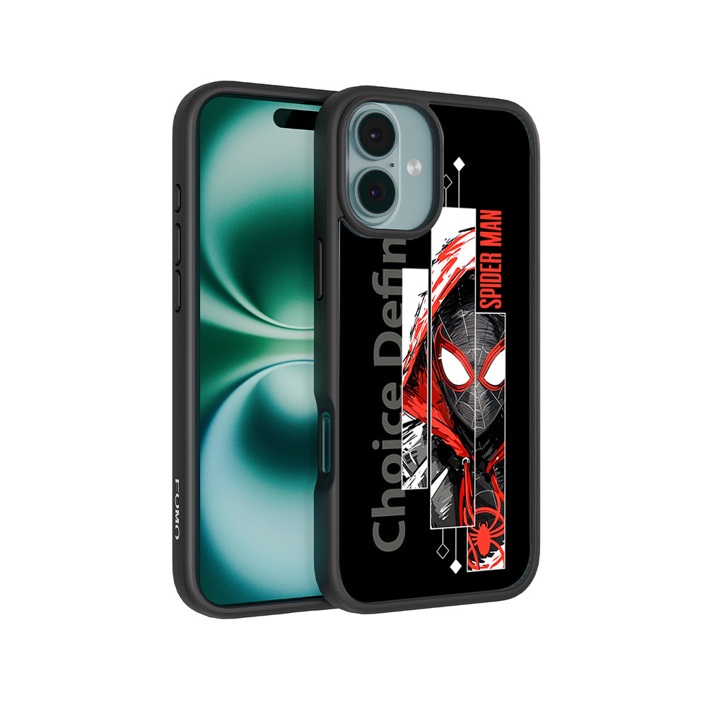 Spider-Man Choice Defines Comics 3D Skin with Shockguard Armour Magsafe Case for Apple iPhone 16