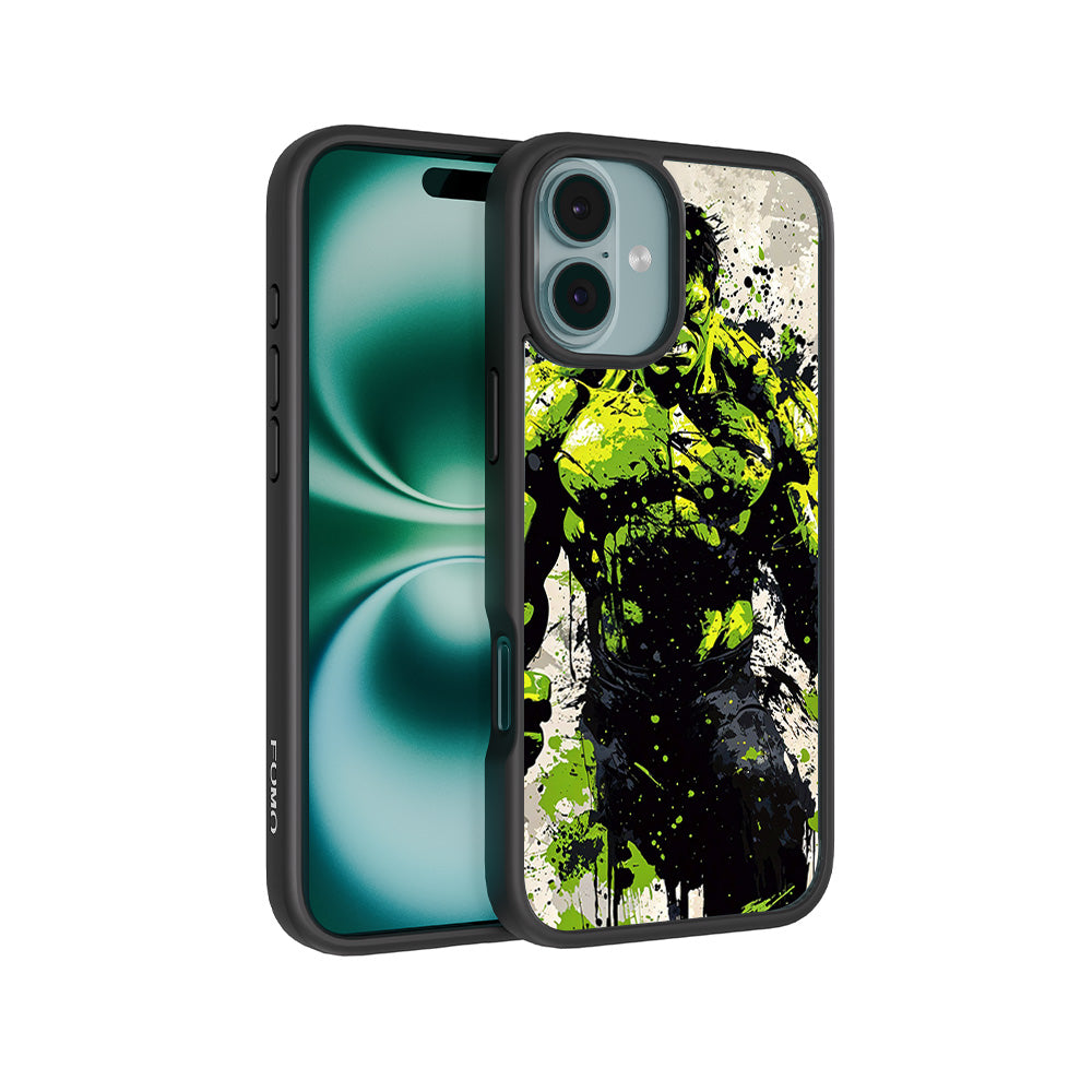 Savage Hulk Splash Comics 3D Skin with Shockguard Armour Magsafe Case for Apple iPhone 16