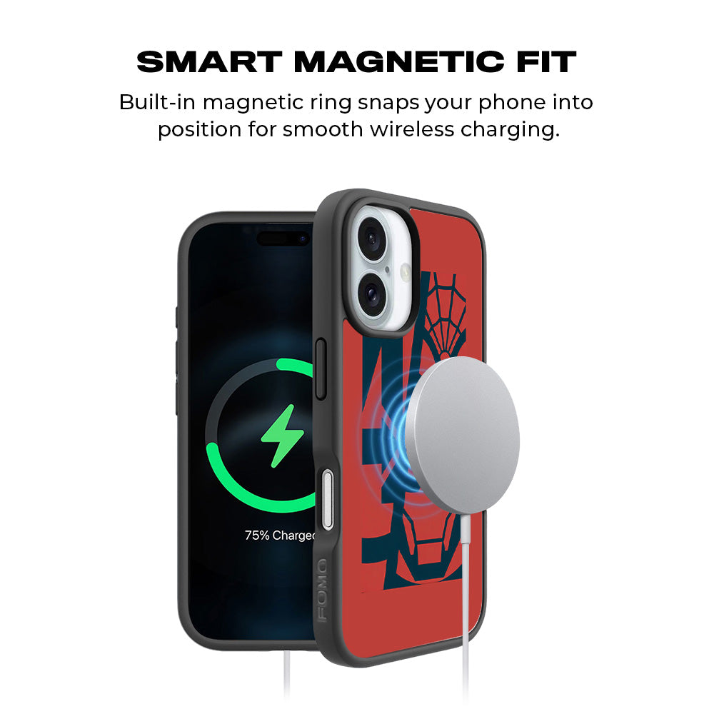 Marvel Trio 3D Skin with Shockguard Armour Magsafe Case for Apple iPhone 16 Plus