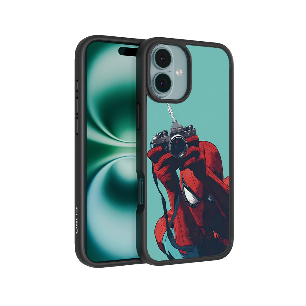 Spider-Man: Picture Perfect Shot 3D Skin with Shockguard Armour Magsafe Case for Apple iPhone 16