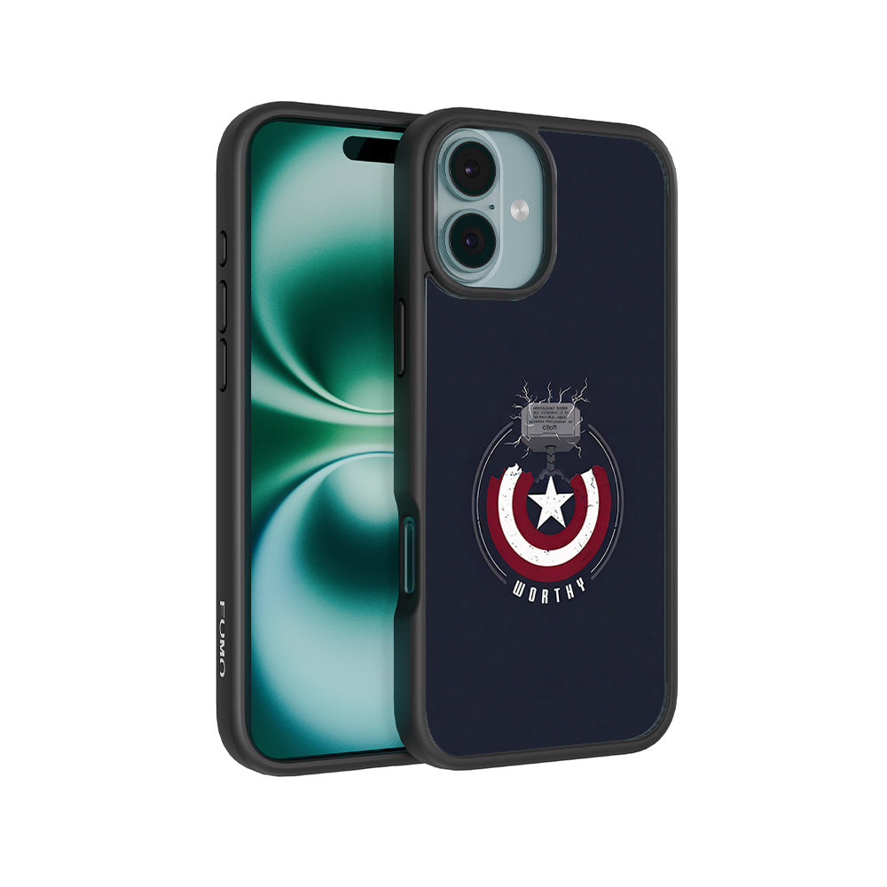 Captain America's Worthy Shield 3D Skin with Shockguard Armour Magsafe Case for Apple iPhone 16