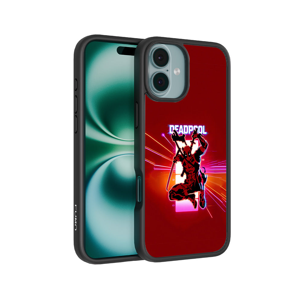 Deadpool Neon Outlaw 3D Skin with Shockguard Armour Magsafe Case for Apple iPhone 16