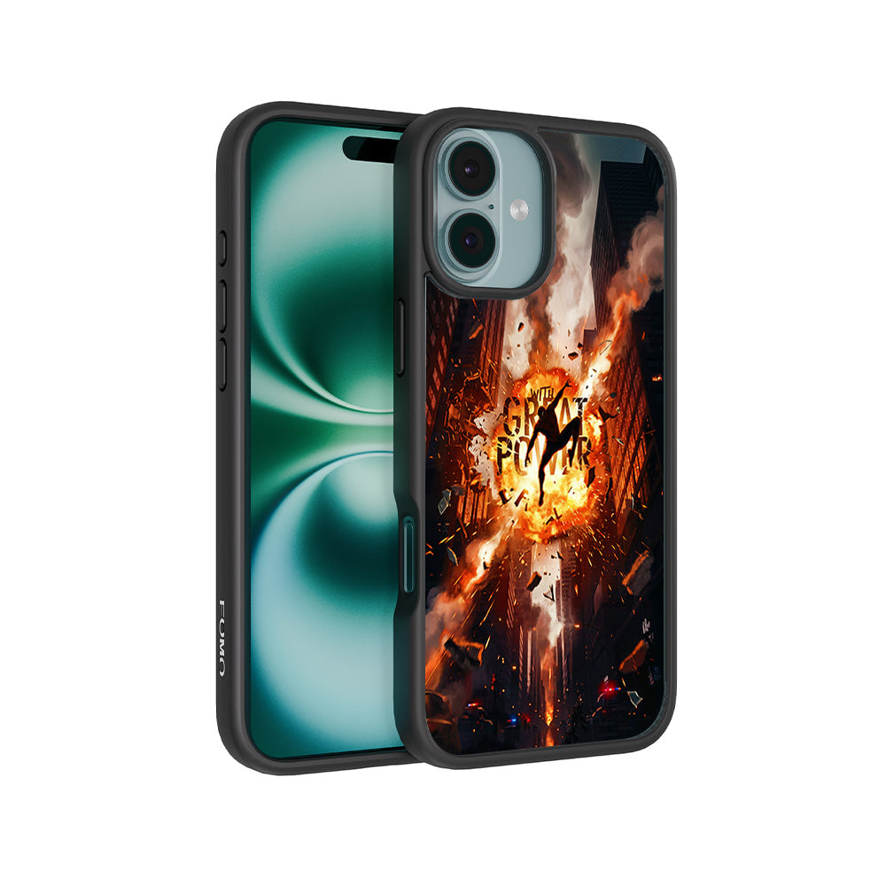 Spider-Man With Great Power 3D Skin with Shockguard Armour Magsafe Case for Apple iPhone 16
