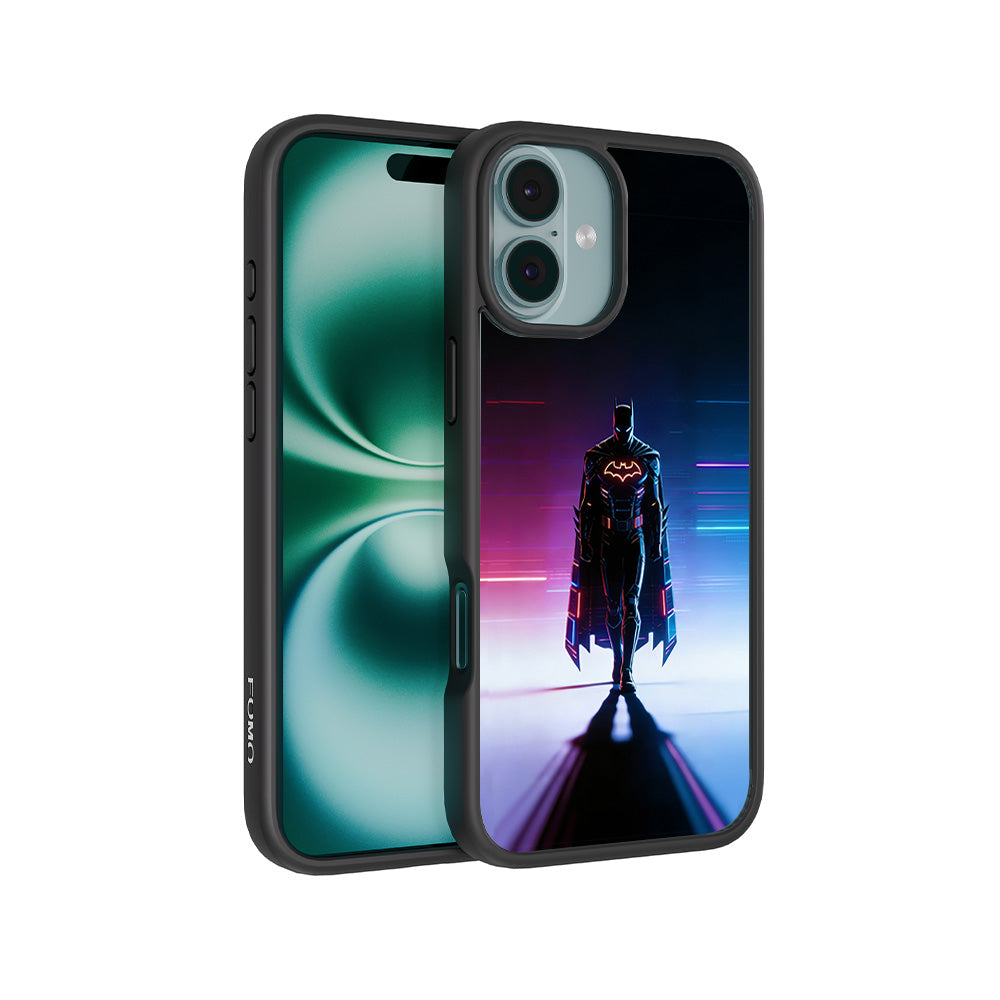 Superhero Neon Streaks 3D Skin with Shockguard Armour Magsafe Case for Apple iPhone 16 Plus
