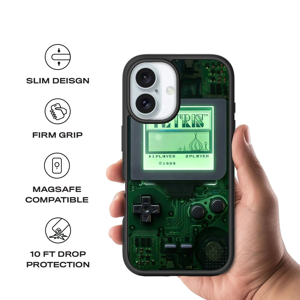 Tetris Classic 3D Skin with Shockguard Armour Magsafe Case for Apple iPhone 16