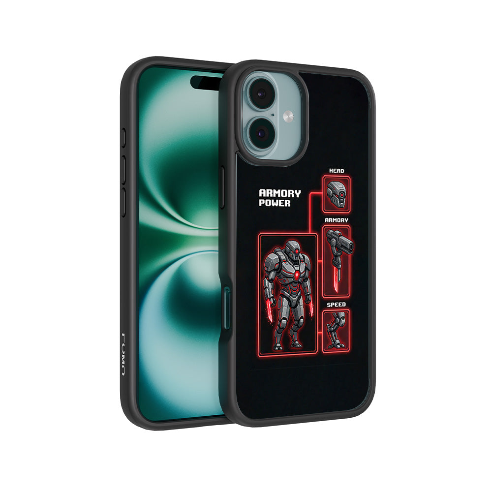 Armory Power 3D Skin with Shockguard Armour Magsafe Case for Apple iPhone 16 Plus