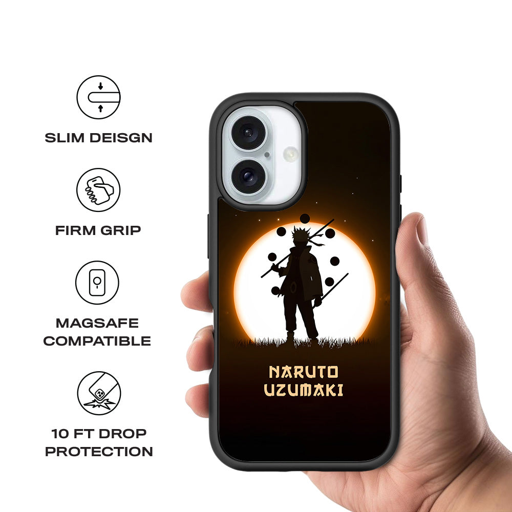 Uzumaki Naruto Anime 3D Skin with Shockguard Armour Magsafe Case for Apple iPhone 16