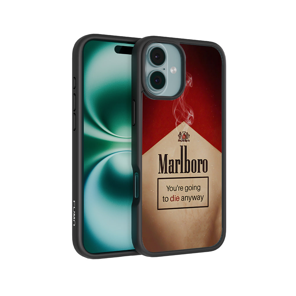 Marlboro Dark Humor 3D Skin with Shockguard Armour Magsafe Case for Apple iPhone 16 Plus