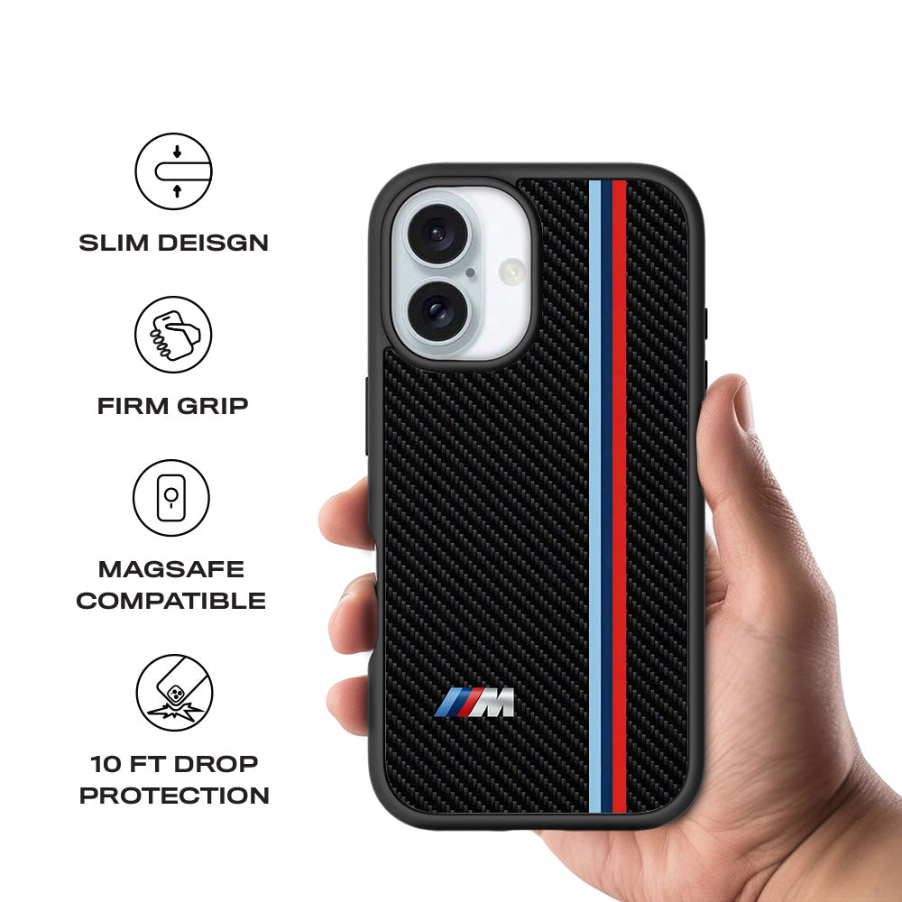 BMW M Series 3D Skin with Shockguard Armour Magsafe Case for Apple iPhone 16