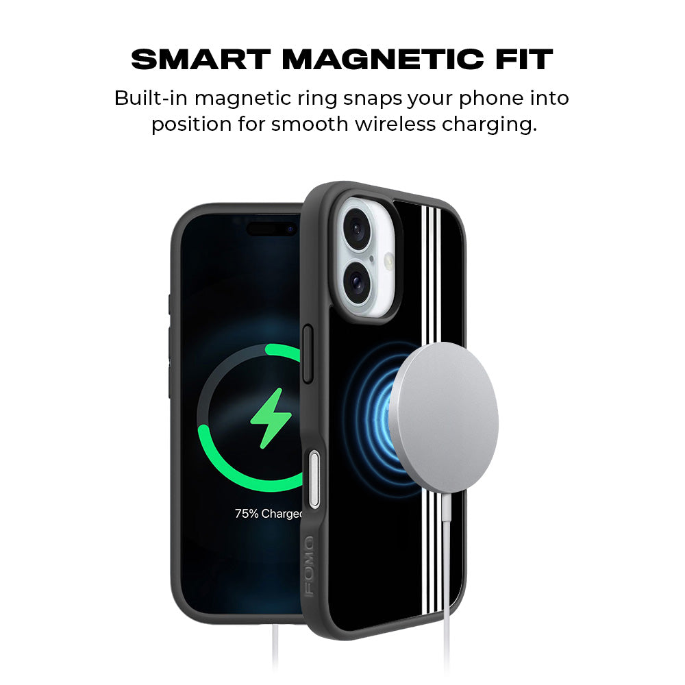 Adidas Logo 3D Skin with Shockguard Armour Magsafe Case for Apple iPhone 16