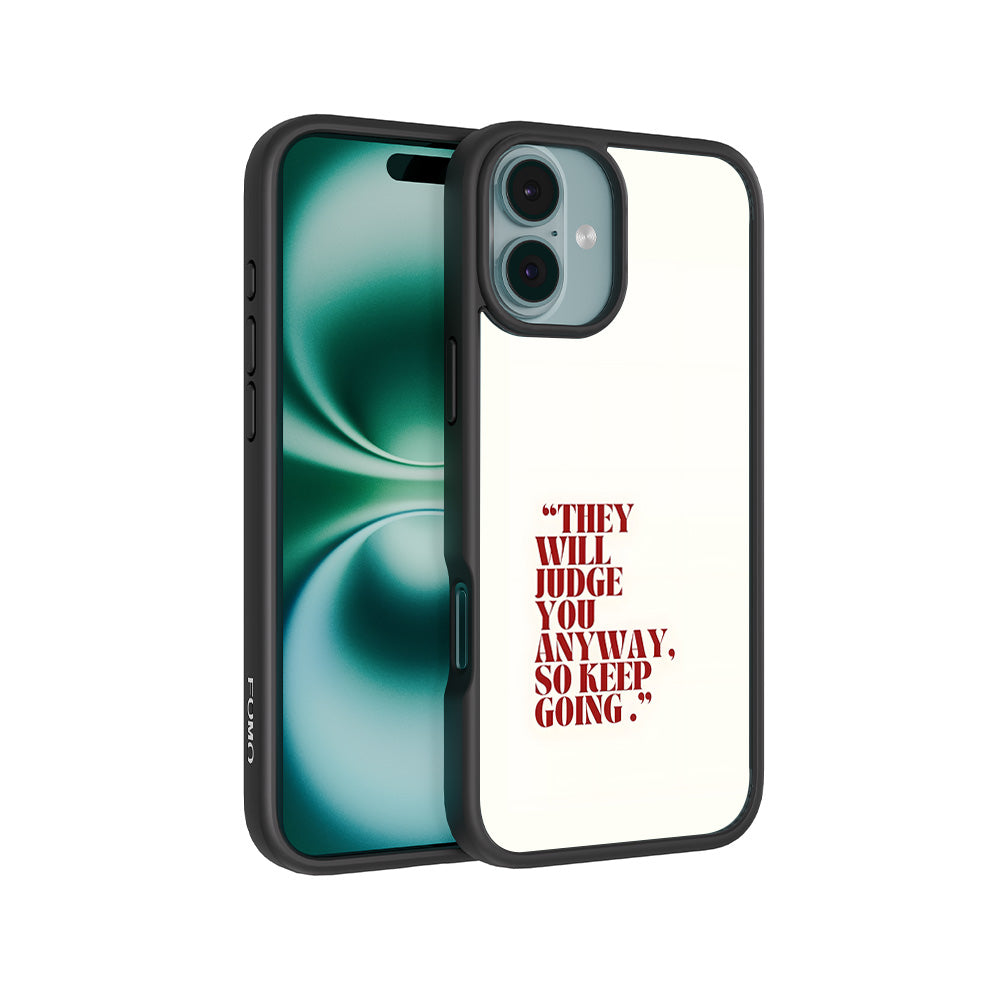 They Will Judge You 3D Skin with Shockguard Armour Magsafe Case for Apple iPhone 16 Plus
