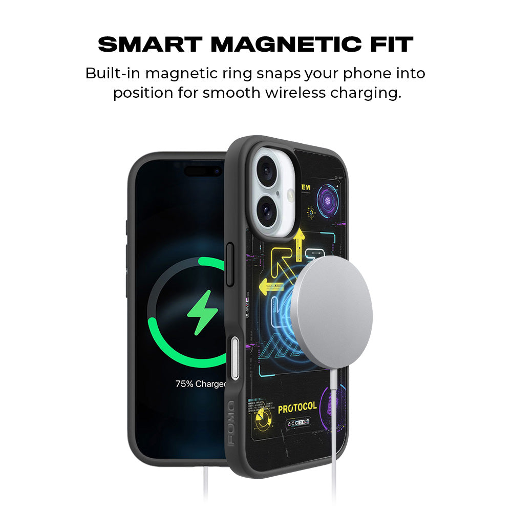 System and 15 Plustocol 3D Skin with Shockguard Armour Magsafe Case for Apple iPhone 16