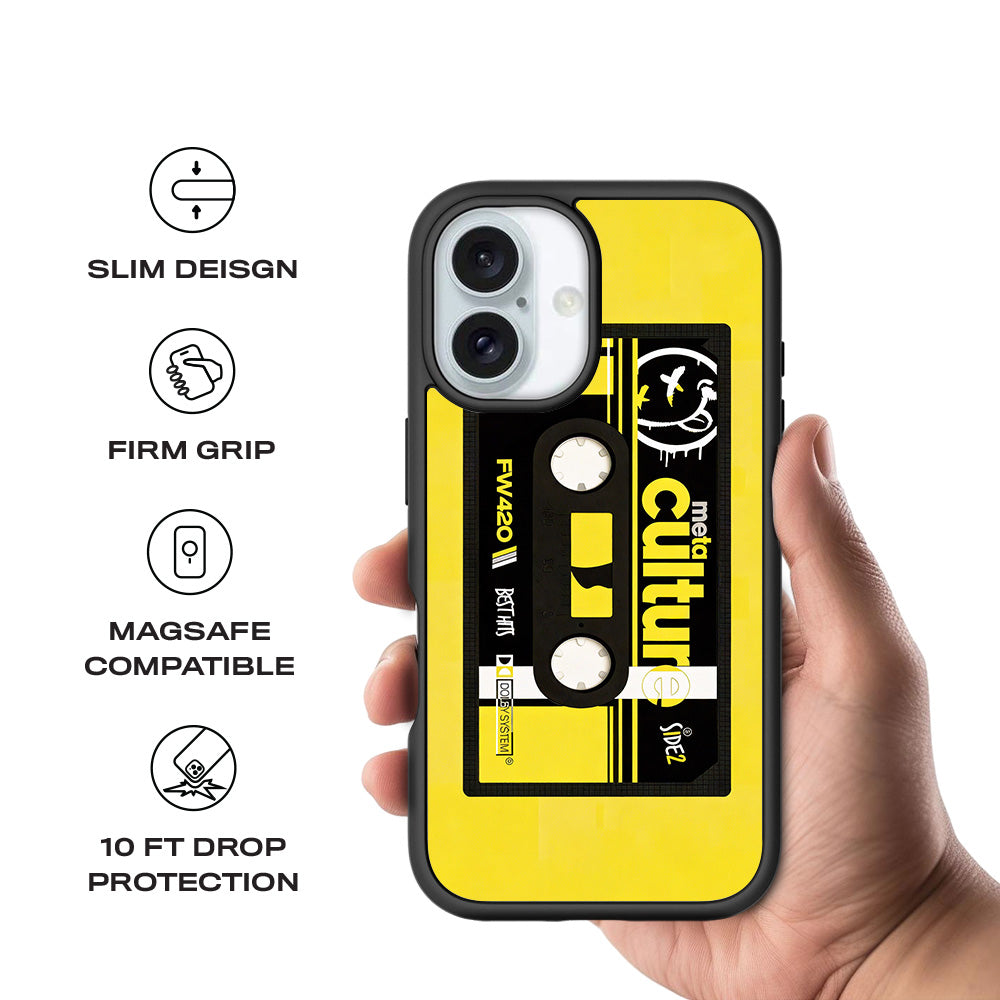Meta Culture 3D Skin with Shockguard Armour Magsafe Case for Apple iPhone 16