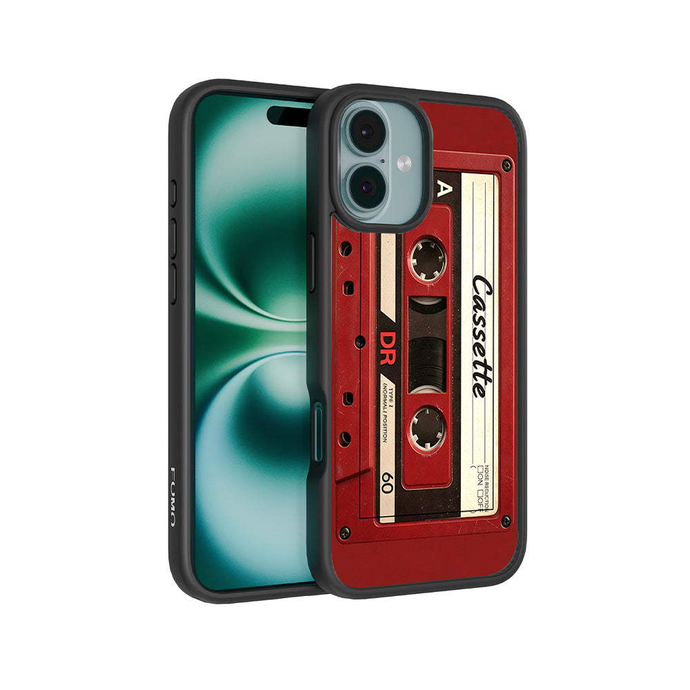 The Retro Cassette 3D Skin with Shockguard Armour Magsafe Case for Apple iPhone 16