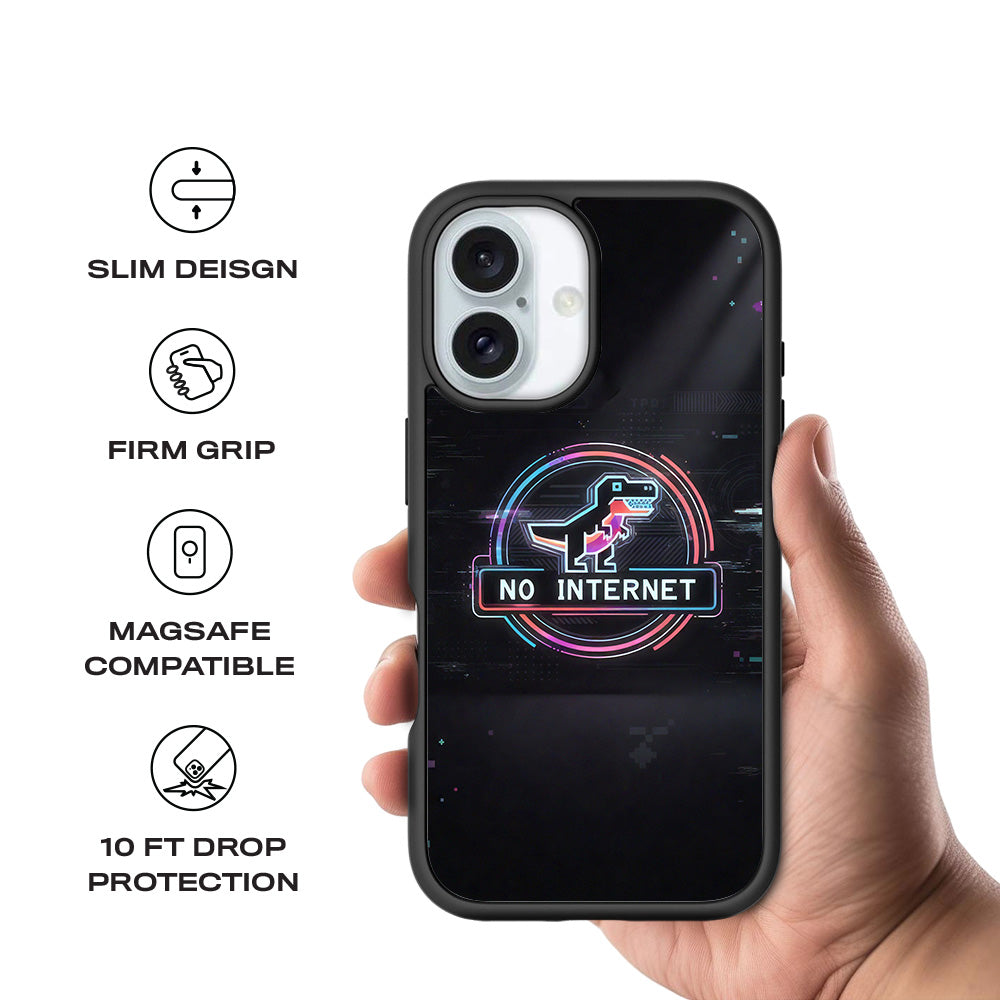 Dinosaur Connection 3D Skin with Shockguard Armour Magsafe Case for Apple iPhone 16 Plus