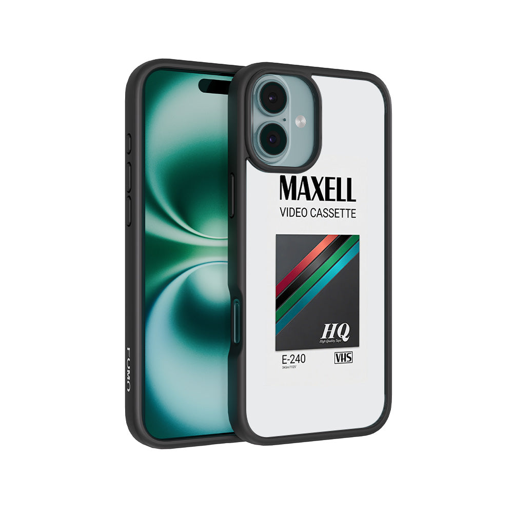 Maxell Video Cassette 3D Skin with Shockguard Armour Magsafe Case for Apple iPhone 16