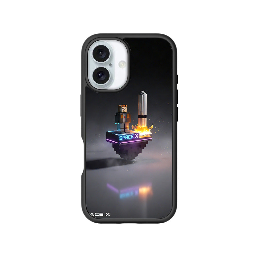 SpaceX Adventure 3D Skin with Shockguard Armour Magsafe Case for Apple iPhone 16 and 16 Plus