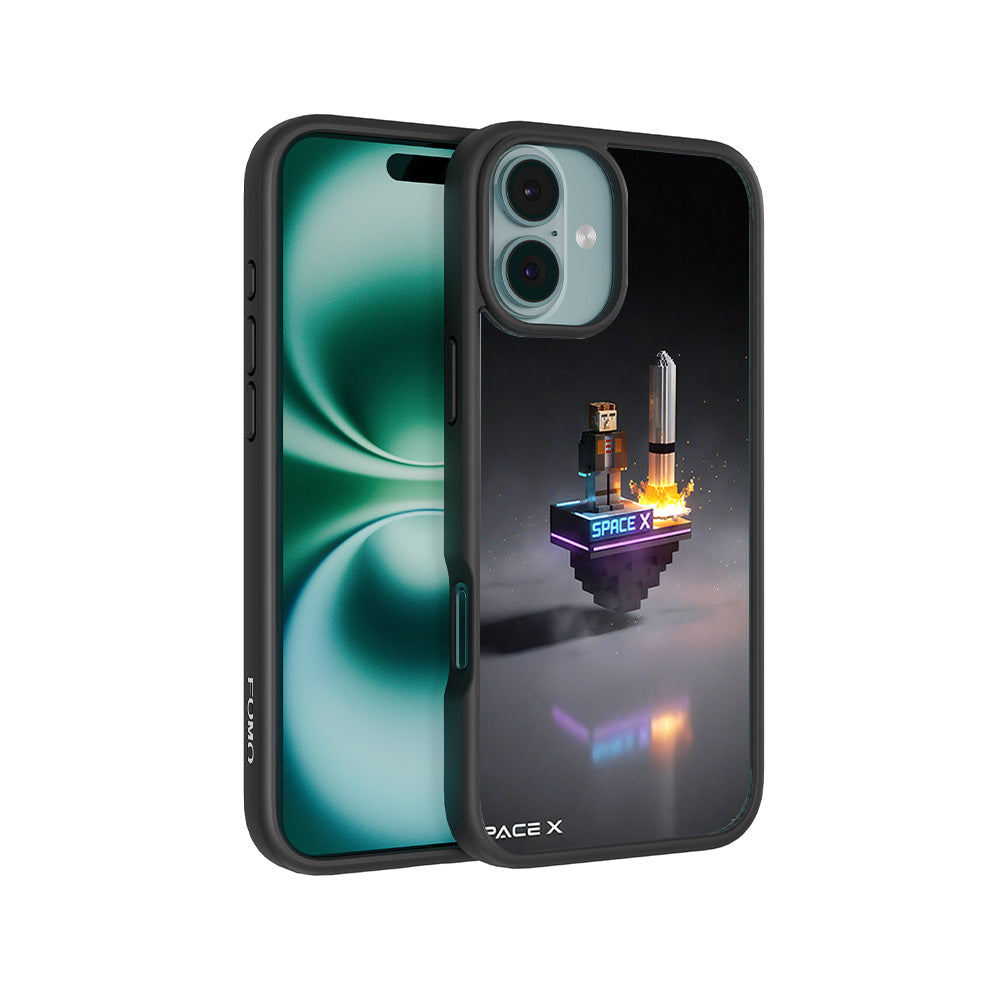 SpaceX Adventure 3D Skin with Shockguard Armour Magsafe Case for Apple iPhone 16 and 16 Plus