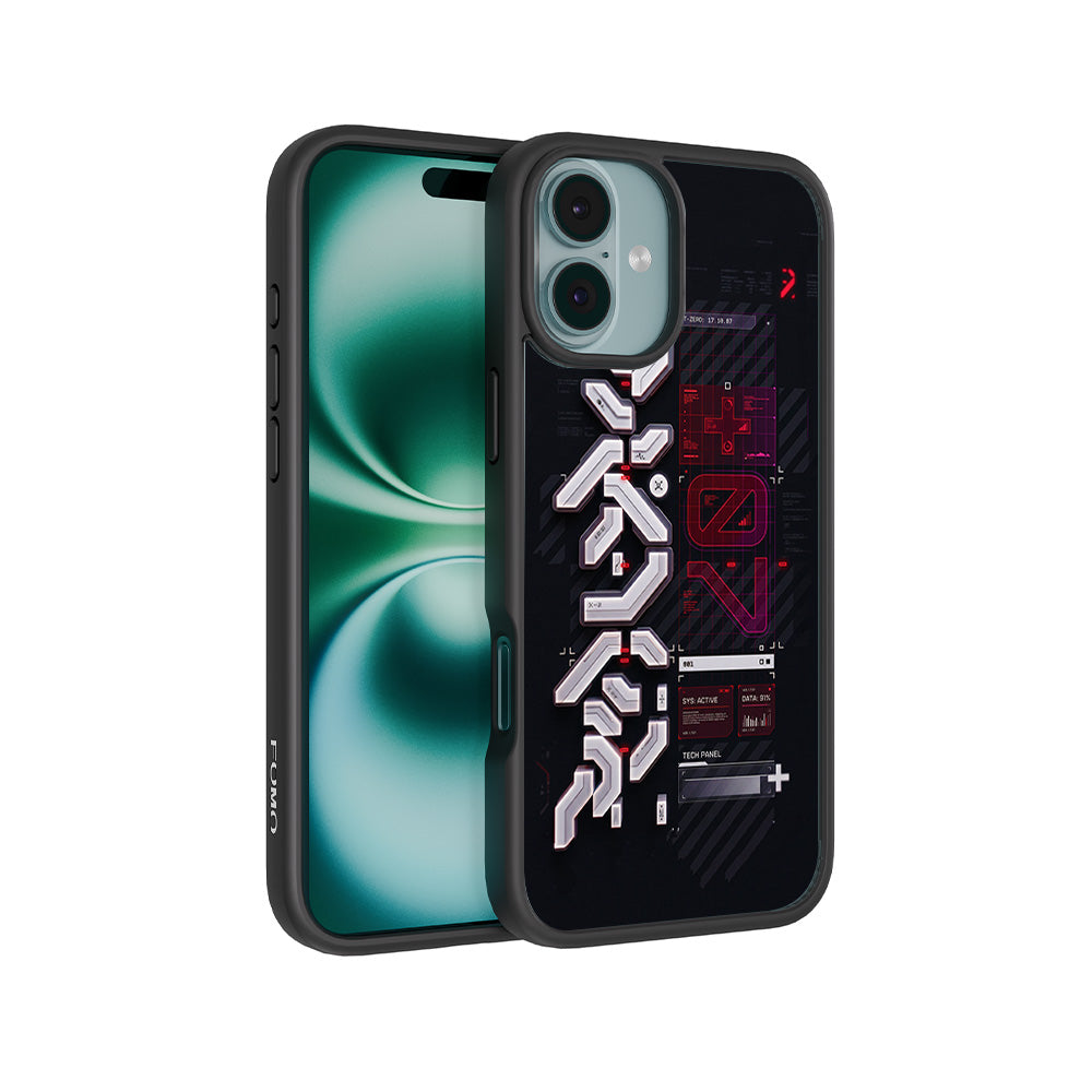 Tech Panel System Update 3D Skin with Shockguard Armour Magsafe Case for Apple iPhone 16