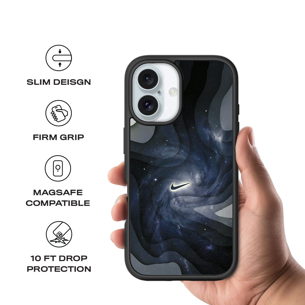 Nike Galaxy 3D Skin with Shockguard Armour Magsafe Case for Apple iPhone 16 and 16 Plus
