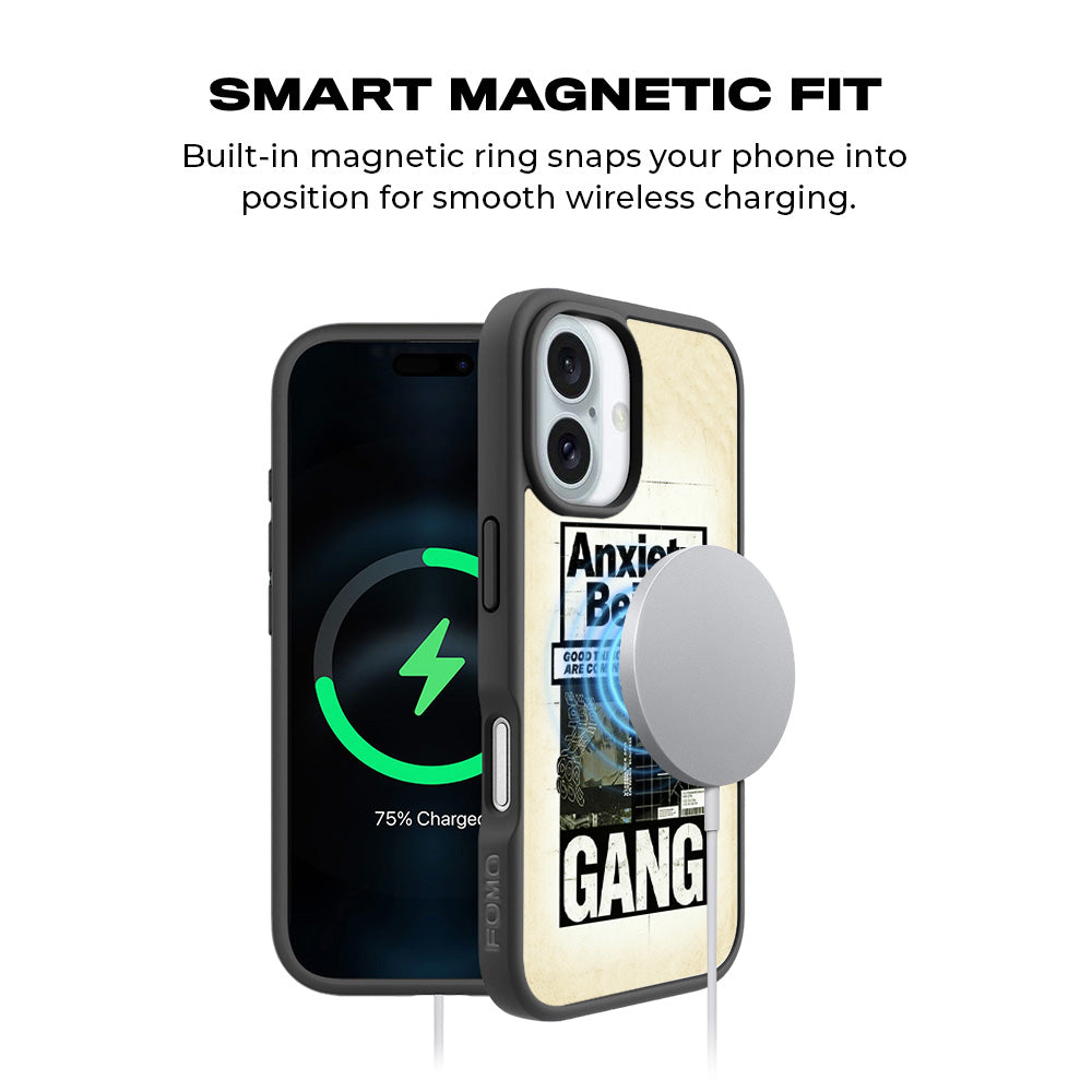 Anxiety Art 3D Skin with Shockguard Armour Magsafe Case for Apple iPhone 16