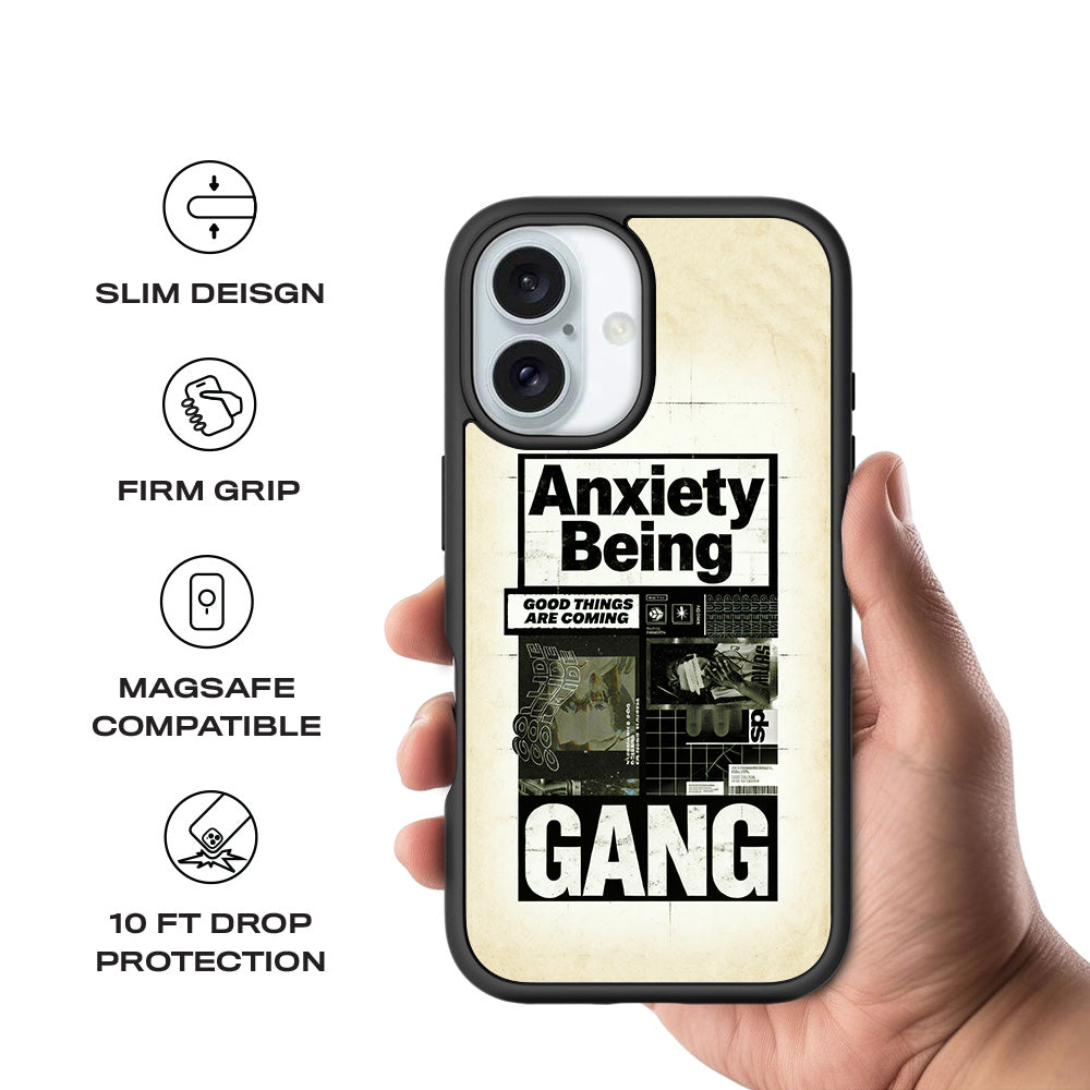 Anxiety Art 3D Skin with Shockguard Armour Magsafe Case for Apple iPhone 16