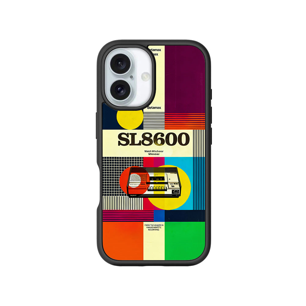 Betamax Vintage Vibes 3D Skin with Shockguard Armour Magsafe Case for Apple iPhone 16 and 16 Plus
