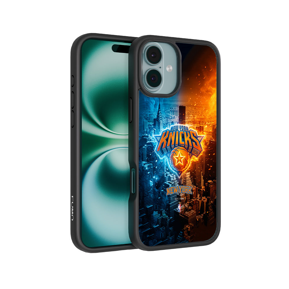 New York Knicks City Pride Sports 3D Skin with Shockguard Armour Magsafe Case for Apple iPhone 16 Plus