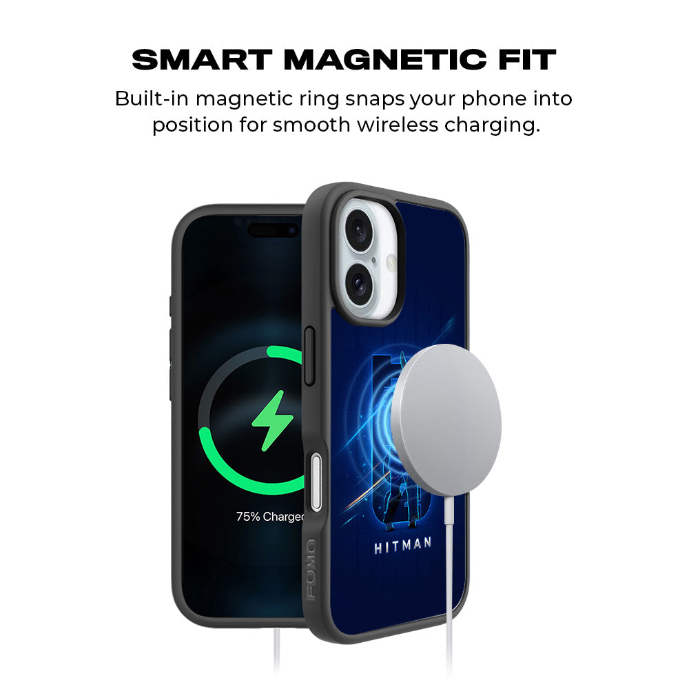 Rohit Sharma Hitman Cricket Sports 3D Skin with Shockguard Armour Magsafe Case for Apple iPhone 16 Plus