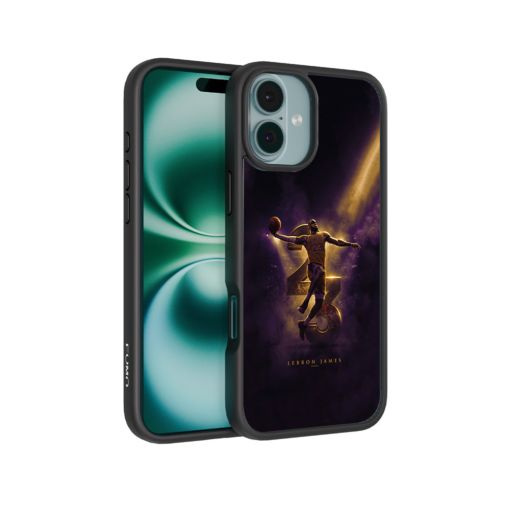 LeBron James King 23 Basketball Sports 3D Skin with Shockguard Armour Magsafe Case for Apple iPhone 16