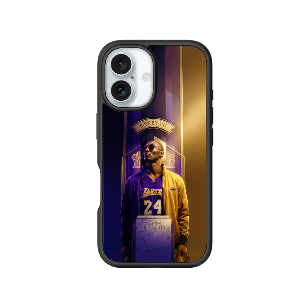 Kobe Bryant Mamba Mentality Sports 3D Skin with Shockguard Armour Magsafe Case for Apple iPhone 16