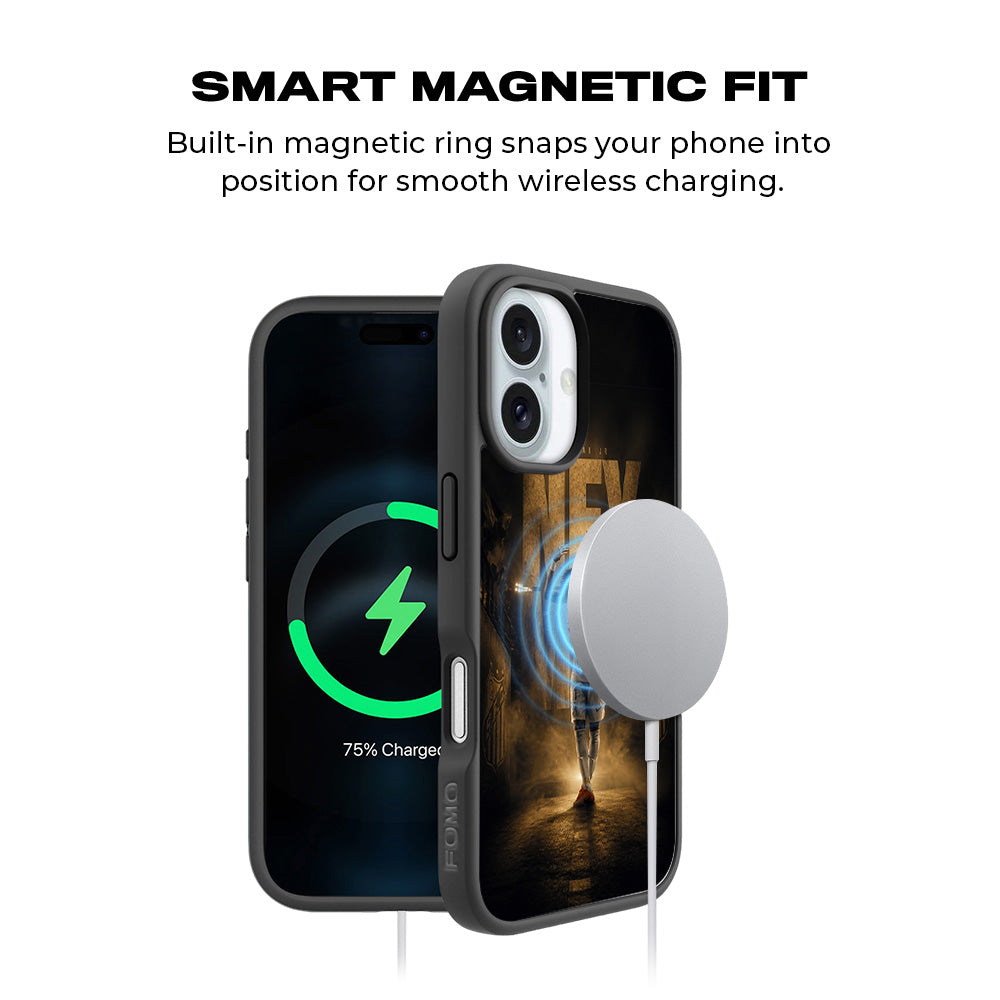 Ney Magic Football Sports 3D Skin with Shockguard Armour Magsafe Case for Apple iPhone 16