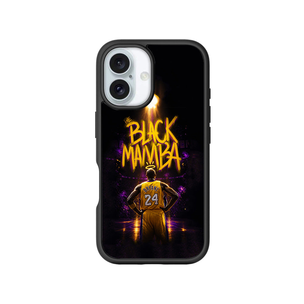 Black Mamba 24 Basketball Sports 3D Skin with Shockguard Armour Magsafe Case for Apple iPhone 16 Plus