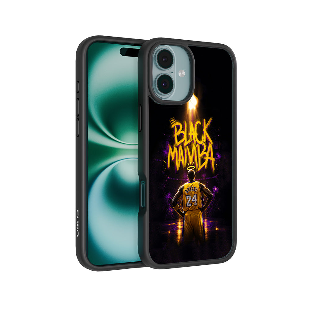 Black Mamba 24 Basketball Sports 3D Skin with Shockguard Armour Magsafe Case for Apple iPhone 16 Plus
